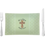 Easter Cross Glass Rectangular Lunch / Dinner Plate