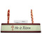 Easter Cross Red Mahogany Nameplates with Business Card Holder - Straight