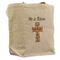 Easter Cross Reusable Cotton Grocery Bag - Front View