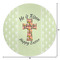 Easter Cross Round Area Rug - Size