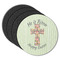 Easter Cross Round Coaster Rubber Back - Main