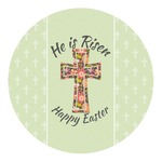Easter Cross Round Decal - Small