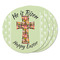 Easter Cross Round Fridge Magnet - THREE