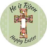 Easter Cross Round Light Switch Cover