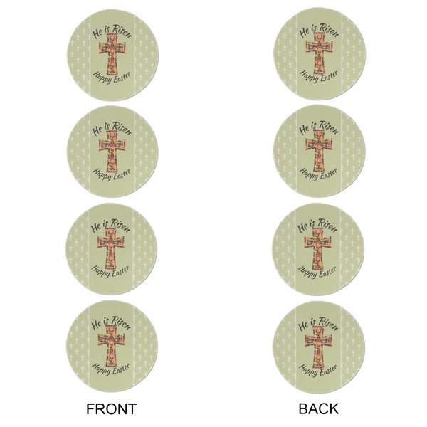Easter Cross Round Linen Placemats - APPROVAL Set of 4 (double sided)