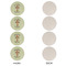 Easter Cross Round Linen Placemats - APPROVAL Set of 4 (single sided)