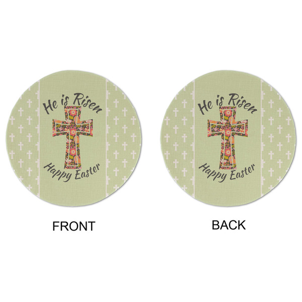 Easter Cross Round Linen Placemats - APPROVAL (double sided)