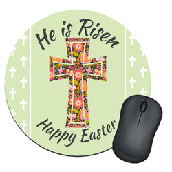 Easter Cross Round Mouse Pad