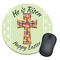 Easter Cross Round Mouse Pad