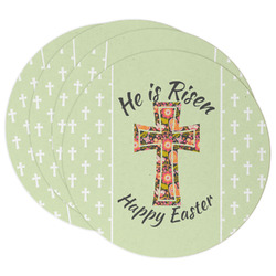Easter Cross Round Paper Coasters