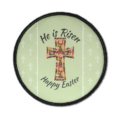 Easter Cross Iron On Round Patch