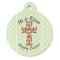 Easter Cross Round Pet ID Tag - Large - Front