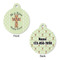 Easter Cross Round Pet Tag - Front & Back