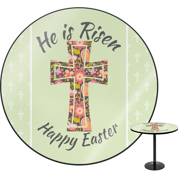 Custom Easter Cross Round Table - 30"