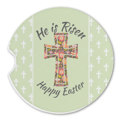 Easter Cross Sandstone Car Coaster - Single