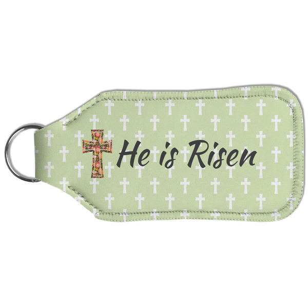 Easter Cross Sanitizer Holder Keychain - Large (Back)