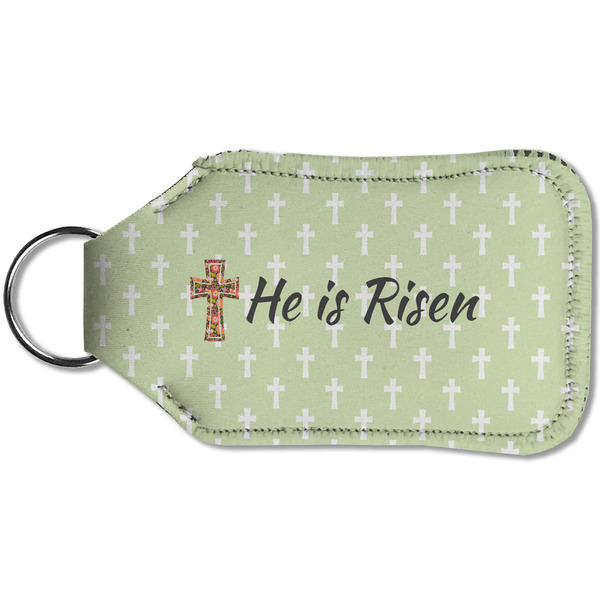 Easter Cross Sanitizer Holder Keychain - Small (Back)