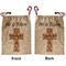 Easter Cross Santa Bag - Front and Back