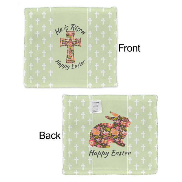 Easter Cross Security Blanket - Front & Back View