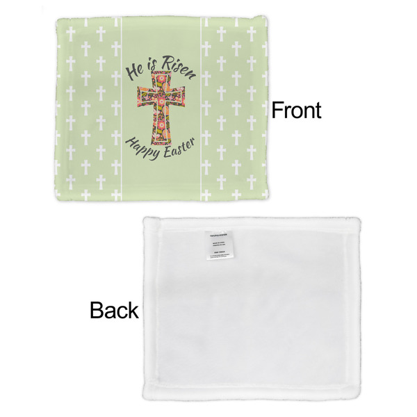 Easter Cross Security Blanket - Front & White Back View