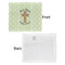Easter Cross Security Blanket - Front & White Back View