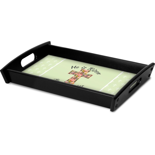 Easter Cross Serving Tray Black - Corner