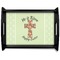 Easter Cross Black Wooden Tray - Large