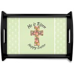 Easter Cross Black Wooden Tray - Small