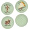 Easter Cross Set of Appetizer / Dessert Plates