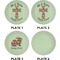 Easter Cross Set of Appetizer / Dessert Plates (Approval)