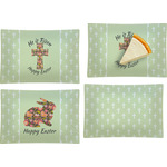 Easter Cross Set of 4 Glass Rectangular Appetizer / Dessert Plate