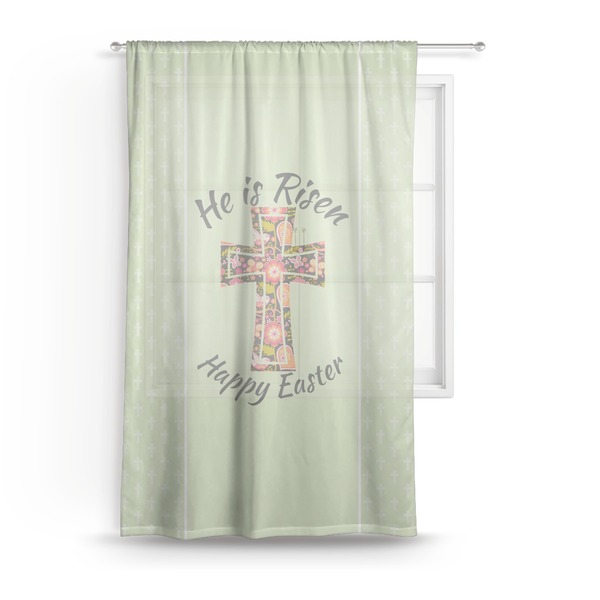 Custom Easter Cross Sheer Curtain