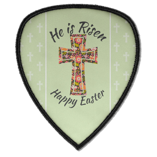 Custom Easter Cross Iron on Shield Patch A