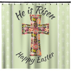 Easter Cross Shower Curtain - Custom Size