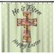 Easter Cross Shower Curtain (Personalized)