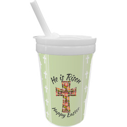 Easter Cross Sippy Cup with Straw