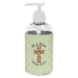 Easter Cross Plastic Soap / Lotion Dispenser (8 oz - Small - White)