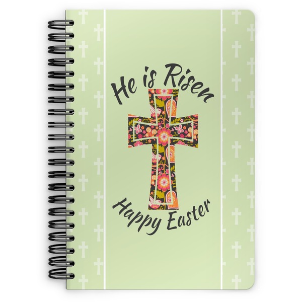 Custom Easter Cross Spiral Notebook - 7x10