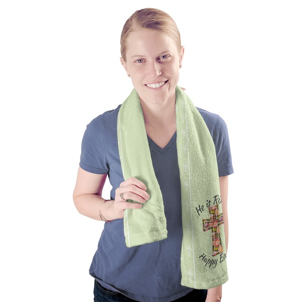 Easter Cross Sport Towel - Exercise use - Model