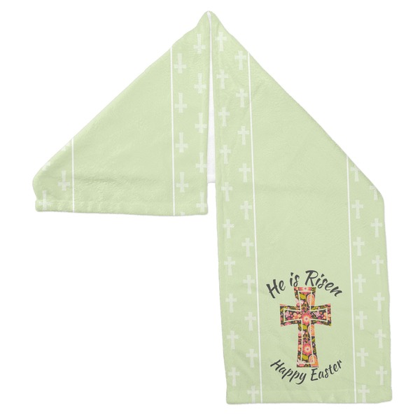 Easter Cross Sports Towel Folded - Both Sides Showing