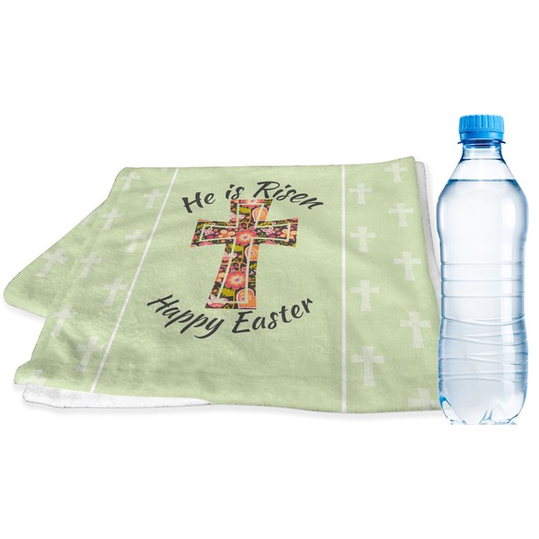 Custom Easter Cross Sports & Fitness Towel