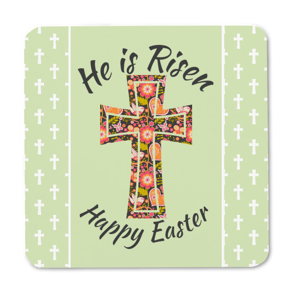 Easter Cross Square Fridge Magnet - FRONT