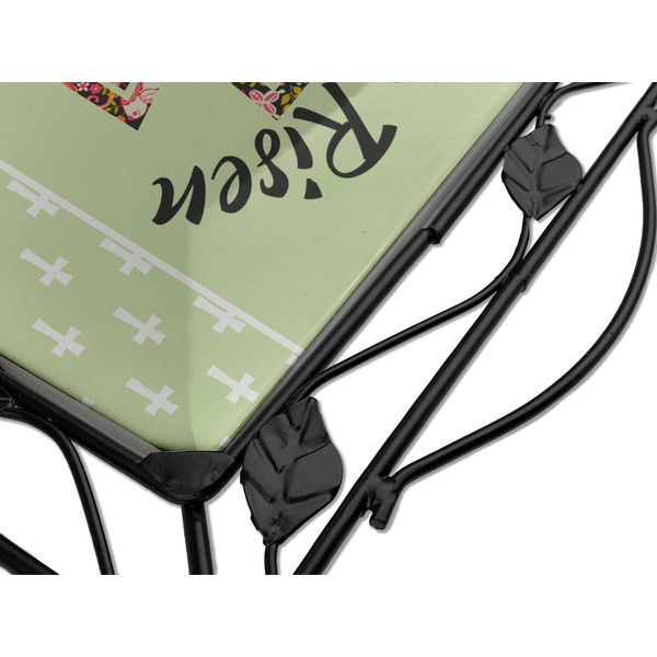 Easter Cross Square Trivet - Detail