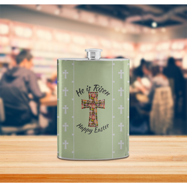 Easter Cross Stainless Steel Flask - LIFESTYLE 2