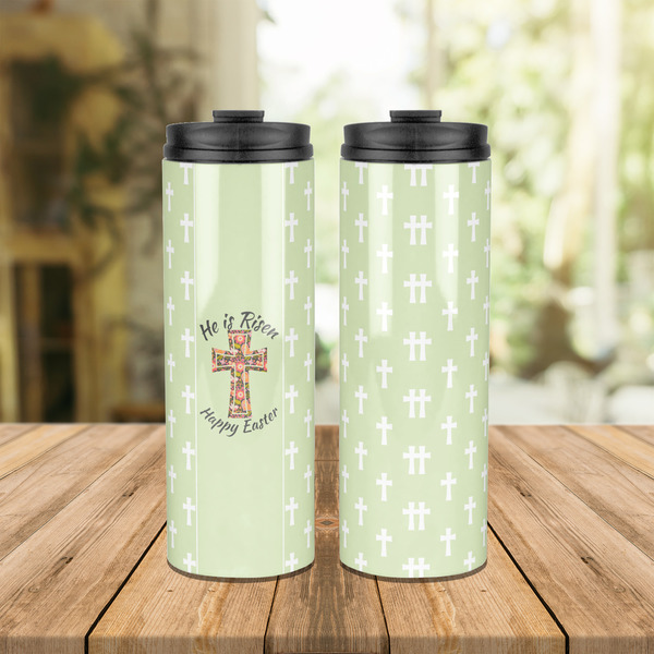 Easter Cross Stainless Steel Tumbler - Lifestyle