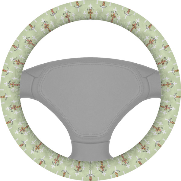 Custom Easter Cross Steering Wheel Cover