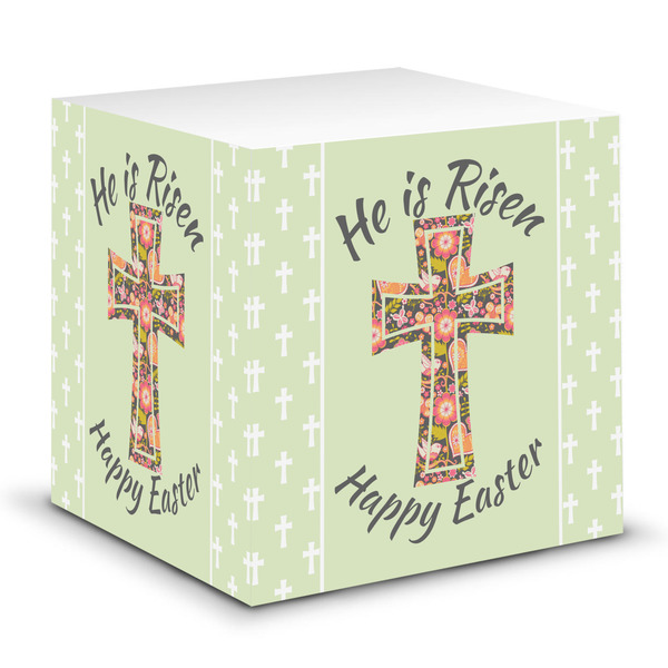 Custom Easter Cross Sticky Note Cube