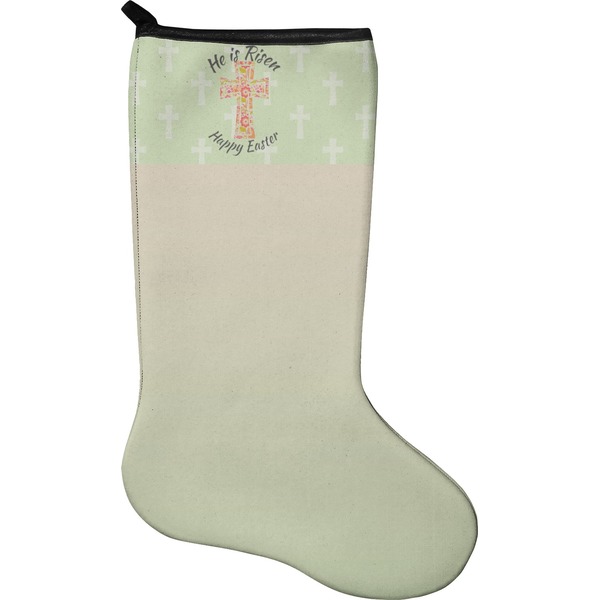 Custom Easter Cross Holiday Stocking - Neoprene
