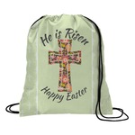 Easter Cross Drawstring Backpack