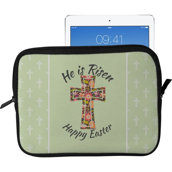 Custom Easter Cross Tablet Case / Sleeve - Large